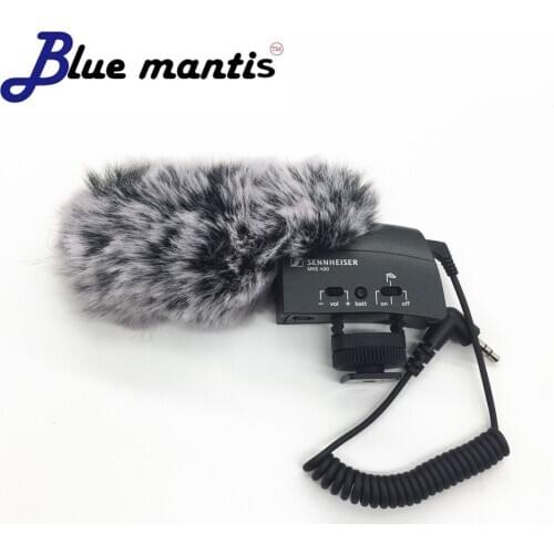 Blue Mantis Deat cat Outdoor artifical fur wind muff windscreen shield for Sennheiser MKE400 windscreen shield Mic Cover