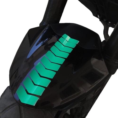 Arrow Design Forest Green 3mudguard Helmet Sticker CinarExtreme