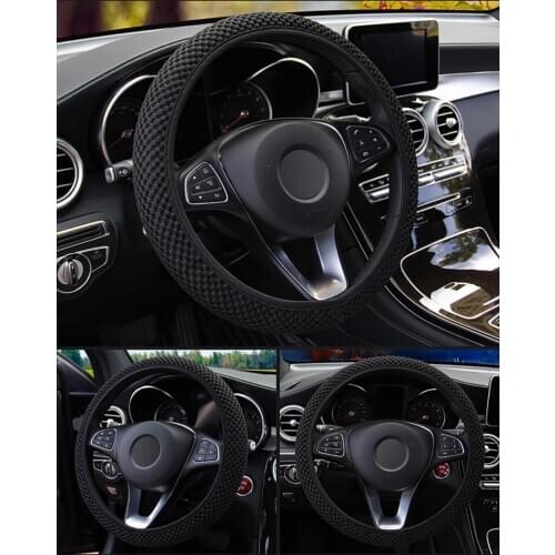 Breathability Durable Car Steering Wheel Cover Steering Micro Fiber Leather Steering-Wheel Car Interior Accessories Car styling