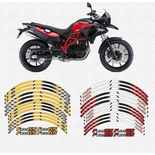 High quality motorcycle wheel decals waterproof Reflective stickers rim stripes For BMW F700GS BMWF700GS BMWF700 GS