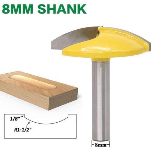1PC 8mm Shank Small Bowl Router Bit 1-3/4" Wide door knife Woodworking cutter