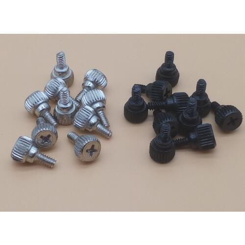 10 PCS PC Computer Case Thumbscrews M3.5 Thumb Screws Black Silver
