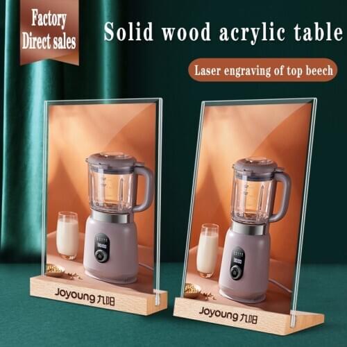 A5 Acrylic L-Style T-type Strong Table Signboard Double-Sided Tab le Sign Display Card Rack Table A4 A6 Paper Holder Showing