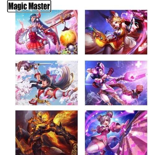 5D DIY Diamond Painting King Glory Cross Stitch Diamond Mosaic Halloween and Christmas New Year 2020 Home Decoration Gift