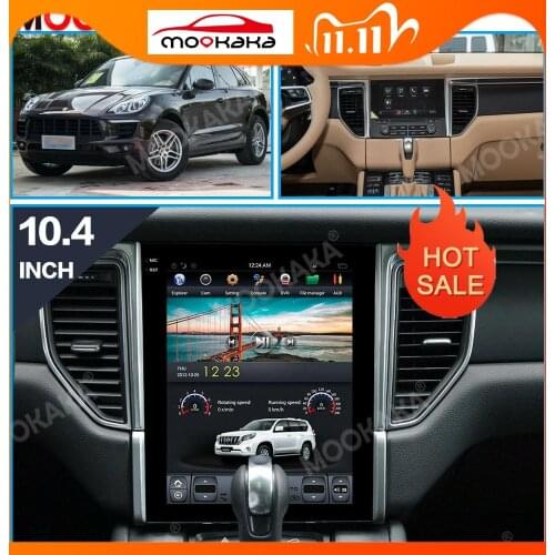 Tesla Style Screen Android 9.0 64G Car Radio GPS Navigation For Porsche Macan 2014 - 2017 Auto Stereo Multimedia Player Headunit