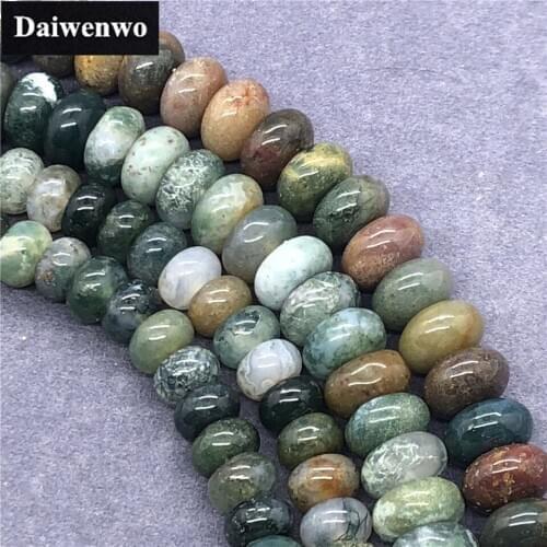 India Agate Spacer Bead 4*6.5 4*8mm Natural Loose Stone DIY Bracelet Accessories