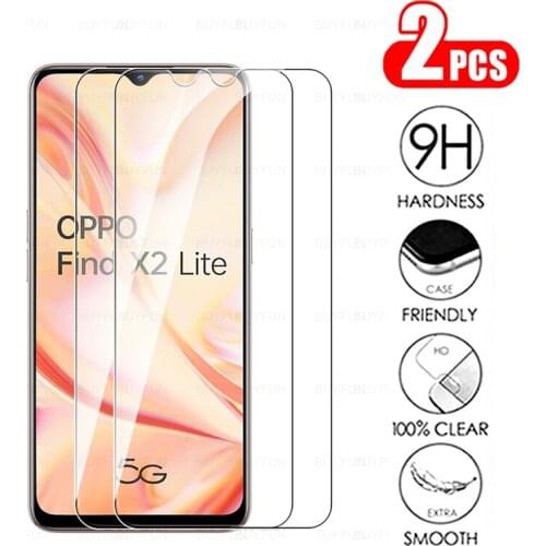 For oppo find x2 lite 2pcs glass for oppo find x3 lite full screen protector tempered glass on find x2 lite light phone film