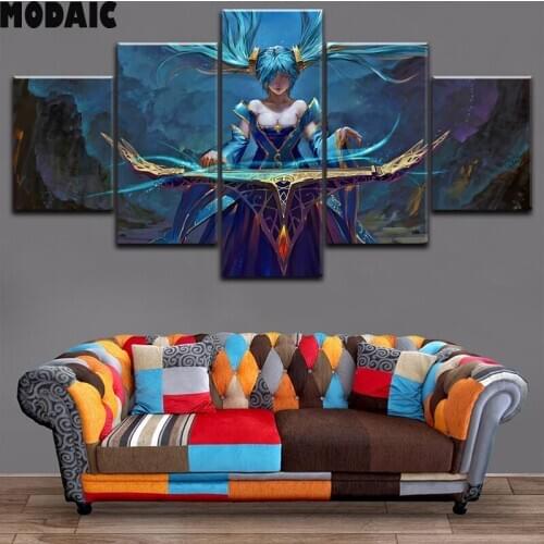 5 Pieces 5d diy diamond painting Anime cartoonist girl full square / round diamond embroidery fairy rhinestones pictures mosaic