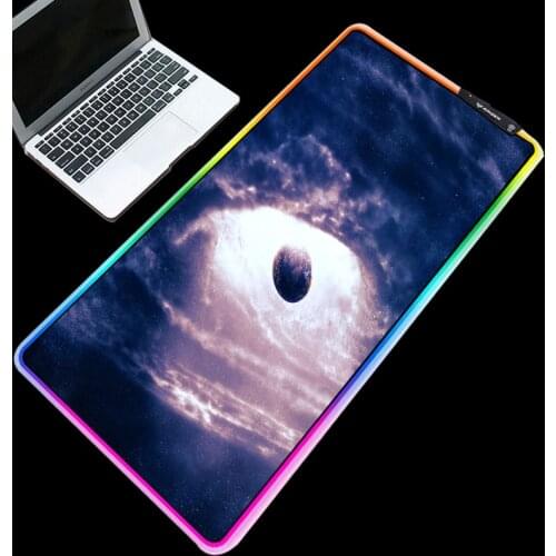 Mairuige RGB Mouse Pad Rubber Non-slip LED Luminous Edge USB Charging Adjustable XXL Cartoon Anime Game Alfombrilla Ordenador