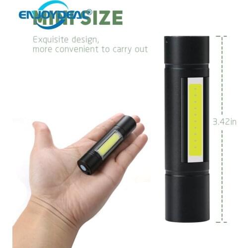Mini COB Camping Lamp Zoom LED Flashlight USB Rechargeable Zoomable Working Light Flashlight Torch with Magnet Inside Battery