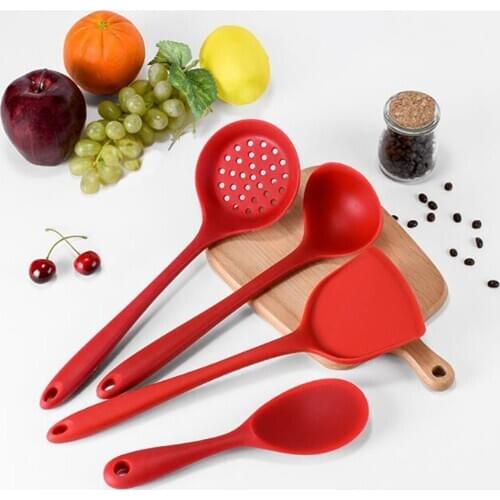 4pcs Kitchen Utensil Set Non-Stick Eco-Friendly Silicone Cooking Gadget Kitchenware Baking Tools Heat Resistant Cooking Supplies