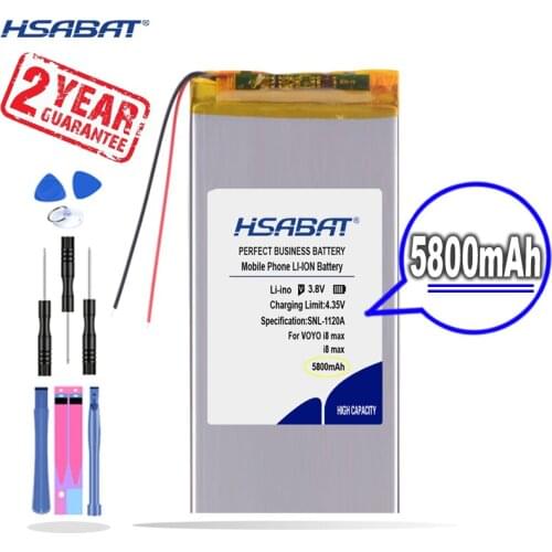 New Arrival [ HSABAT ] 5800mAh Replacement Battery for VOYO I8 Max Tablet PC Accumulator 2 wire