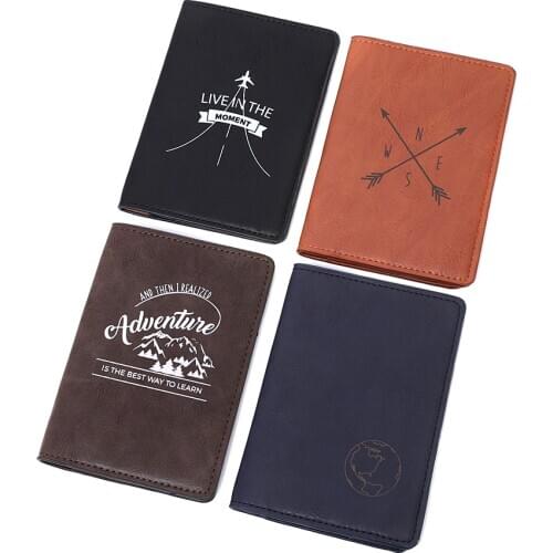 Quality PU Leather Passport Cover Unisex Portable Travel Passport Wallet Multifunction Fashion Ticket Clip ID Credit Card Holder