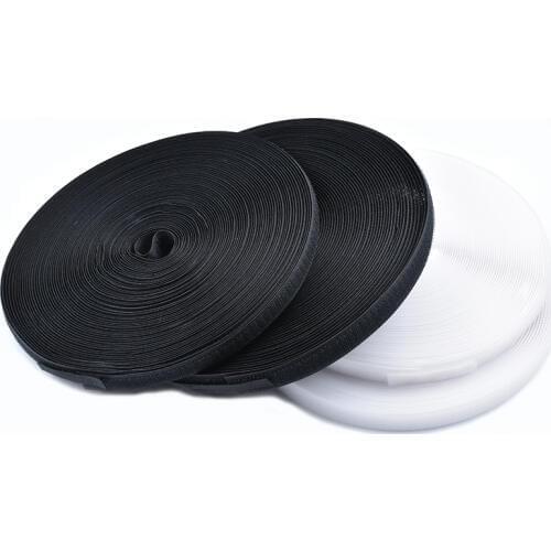 Wholesale1.5/2/2.5/3/4/5/10CM 25Yards Velcros No glue Hook Loop Tape Sewing Magic Tape Sticker Couture Clothing Accessories