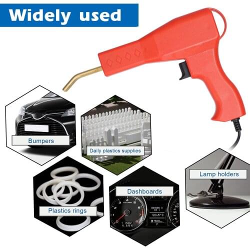 50W Plastic Welding Machine Hot Stapler Plastic Weld Car Bumper Repair Kit Staple PVC Repairing Machine 4 Types Hot Wave Staples
