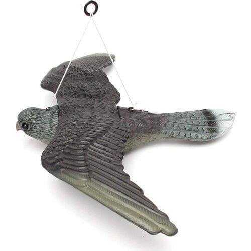 Realistic Flying Bird Hawk Pigeon Decoy Pest Control Garden Scarer Scarecrow Ornament