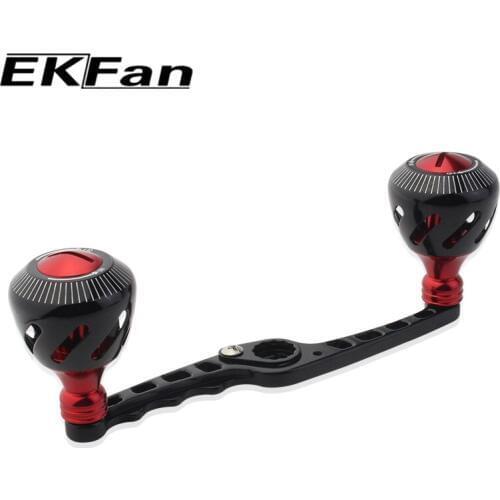 EKFan Aluminum Alloy Fishing Handle 120MM S-shaped Aluminum Handle 8*5MM Hole for Dai Fishing accessories
