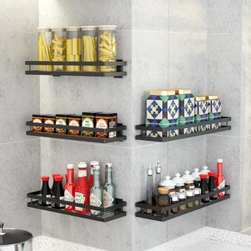 Spice Rack Organizer Wall Mounted Floating Shelves Storage for Pantry Cabinet Door Sturdy Hanging Organizer for Kitchen Bathroom