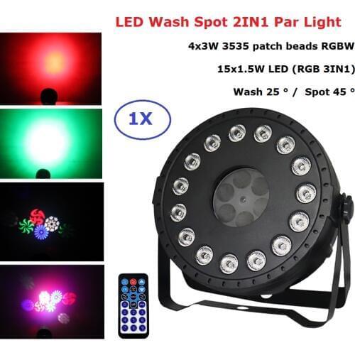 LED Disco Light Music Sound Party Light 30W LED Wash Spot 2IN1 Stage Effect Lighting Projector Christmas DJ Bar Show Lamp