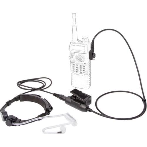 Air Tube Throat Vibration Mic Headset + Z Tactical U-94 U94 PTT For Hytera PD780/780G/700/700G/580/788/782/785 Radio