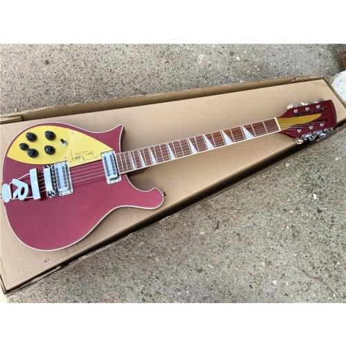 High quality 660 electric guitar 12 string left hand metal red rosewood fingerboard free shipping