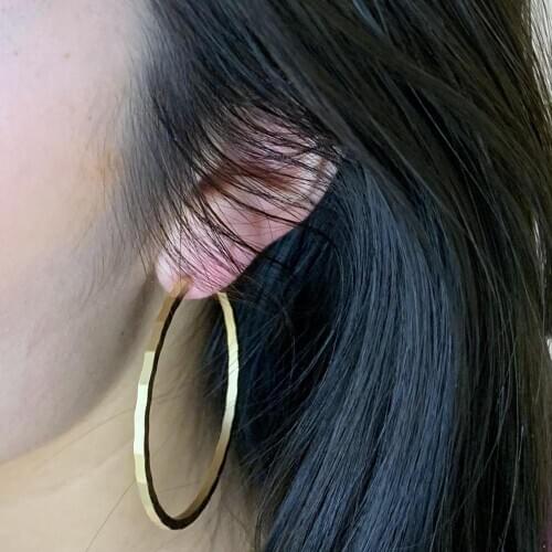 Fancyin New Fashion Hoop Earrings For Women Round Geometric Statement Earrings Jewelry For Wedding Party Brincos