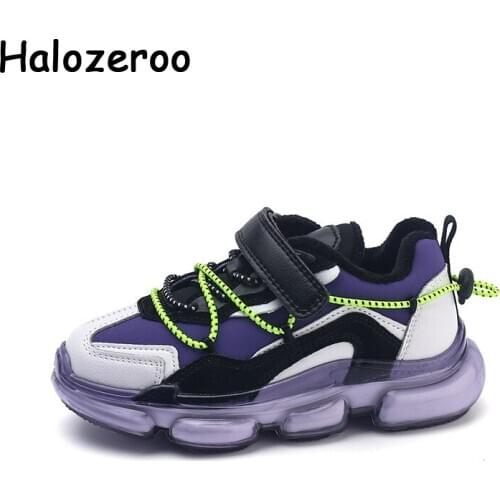 Winter Kids Sport Sneakers Baby Girls Warm Brand Shoes Children Black Chunky Sneakers Boys Casual Sneakers Running Trainers New