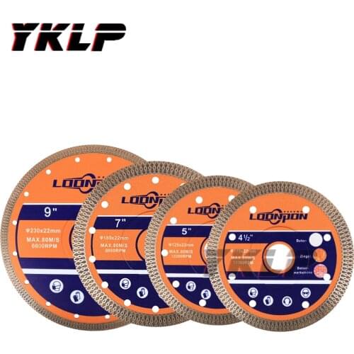 1pc 4.5Inch 5Inch 7Inch 9Inch Super Thin Diamond Saw Blade for Porcelain tile ceramic Dry cutting disc marble granite Stone