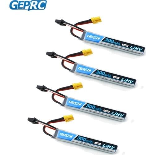 2/4 PCS GEPRC 11.4V 300MAH 3S 30C/60C XT30 Plug Lipo Battery for RC Drone FPV Racing Quadcopter Multirotor Multicopter RC Parts