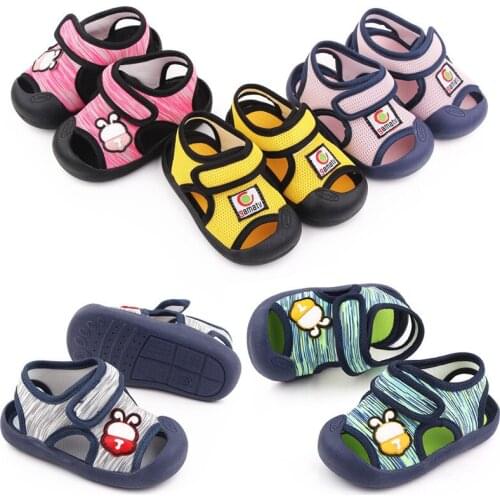 2021 New Baby First Walkers Fashion Summer Kids Cotton Shoes Sneakers Soft Rubber Sole Children Boys Girls Casual Shoes