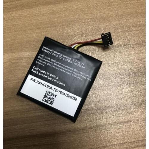 3.7V 1500mAh 5.55Whr new battery For Pandora-T2018041200250