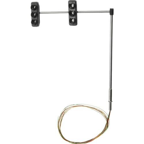 3 Color Traffic Light Signals Ho Oo Scale Model 6Led For Diy Sand Table Crossing Street Construction Model 4