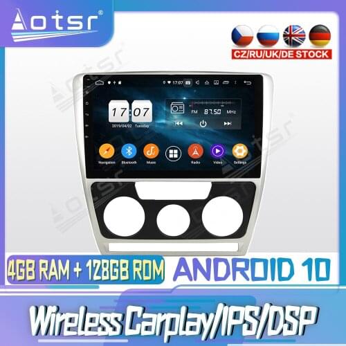 Android 10 PX6 128G For SKODA Octavia AT 2010 - 2014 DVD GPS Navigation Auto Radio Stereo Video Multimedia Player HeadUnit 2din