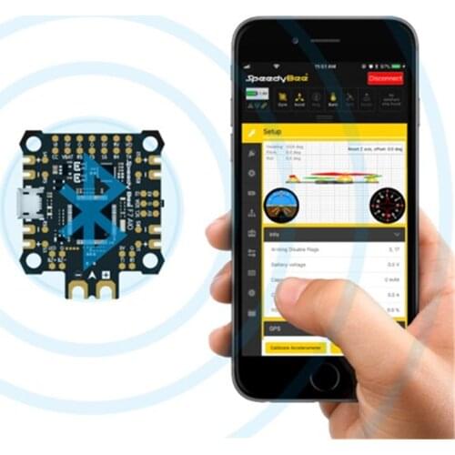 New Speedybee F7 AIO 3-6S Bluetooth Flight Controller OSD 32MB Black Box Current Sensor 200A 4UART 35V 470uf Capacitor