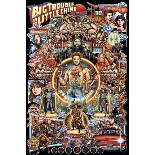 Big Trouble in Little China Movie Art Film Print Silk Poster Home Wall Decor 24x36inch
