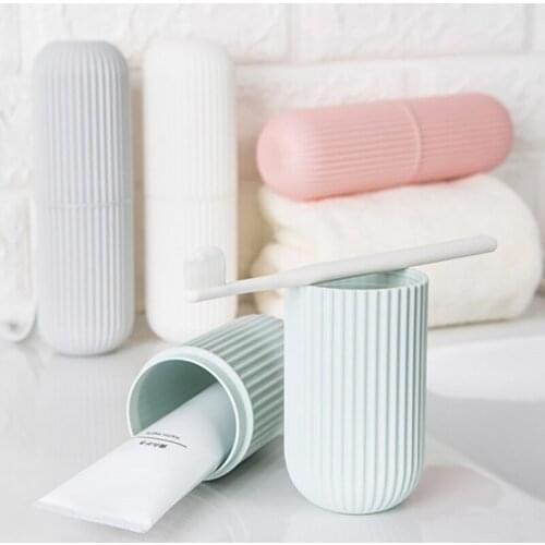 Travel Portable Toothbrush Toothpaste Holder Storage Case Box Organizer Household Storage Cup Outdoor Holder Bathroom Accessorie
