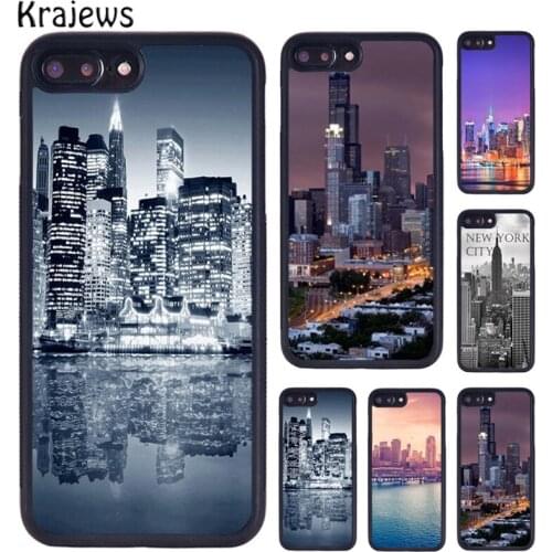 Krajews New York City Beautiful Scenery Phone Case For iPhone 5 6S 7 8 Plus 11 12 Pro X XR XS Max Samsung Galaxy S6 S7 S8 S9 S10