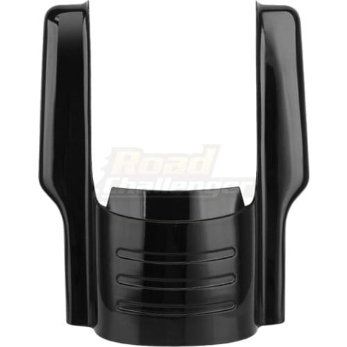 Motorcycle 7" Black Rear Fender Extension Stretched Bag Fillers For Harley Electra Street Road Glide Road King 2014-2020