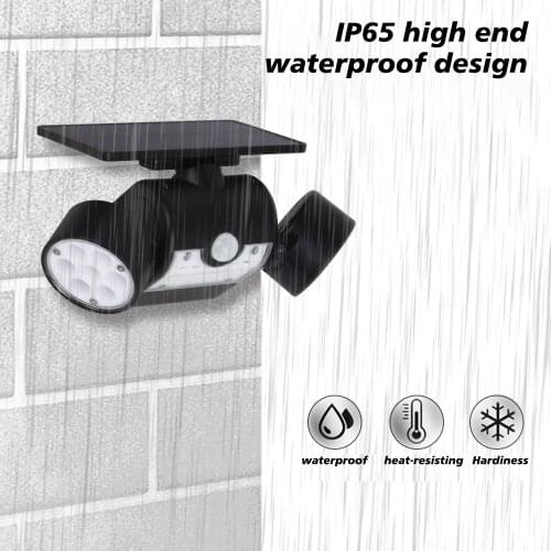 PIR Motion Sense Solar Wall Lamp Waterproof Outdoor Solar Wallmounted Light Garden LED Solar Lamp Street LED Wall Light Dropship
