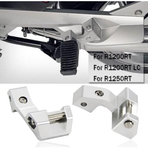 New For BMW R1200RT R1200RT LC R1250GRT Motorcycle Parts CNC Passenger footrest relocation R 1200 1250 RT Rear set foot pegs