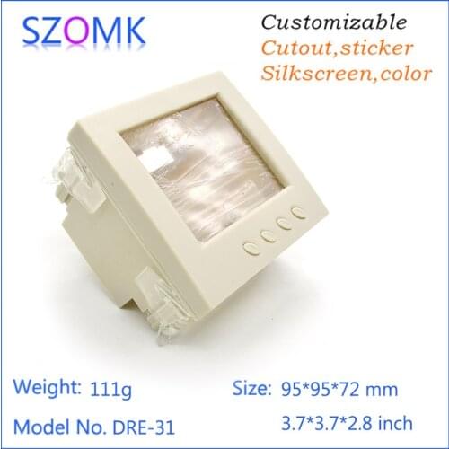 Szomk plastic LCD housing case enclosure project box (4pcs) 95*95*72mm plastic boxes for electronics electrical distribution box