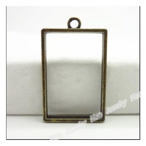 30pcs Vintage Charms Box Pendant Antique bronze Fit Bracelets Necklace DIY Metal Jewelry Making