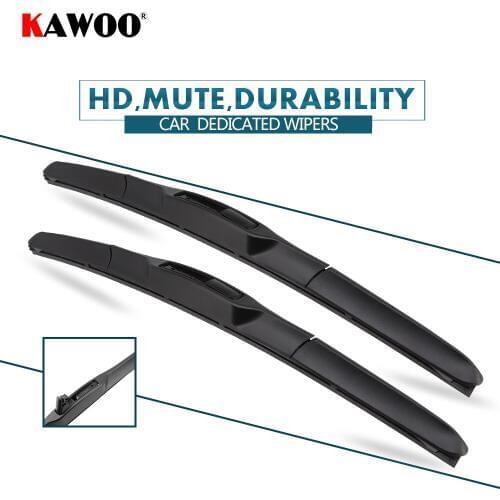 KAWOO 2pcs Car Wiper Blade 26"+26" For Chrysler Voyager (2001-2009) Auto Soft Rubber Windcreen Wipers Blades Car Accessories