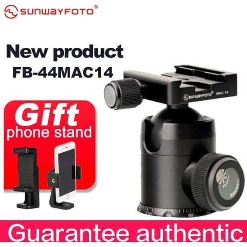 SUNWAYFOTO FB-44MAC14 Tripod head for Manfrotto QR Plate Tripode Ballhead Aluminum Monopod Panoramic Tripod Ball Head
