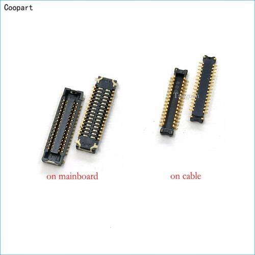 2pcs/lot Coopart New LCD display FPC Connector Port Plug replacement for Xiaomi 6 Mi 6 Redmi 6 6A top quality