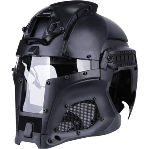 Tactical Full Face Helmet Protective Military Iron Warrior Wargame Helmet Full-covered CS Shooting Airsoft Paintball Helmet
