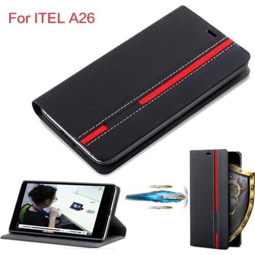 Cowboy PU Leather Phone Bag Case For ITEL A26 Flip Case For ITEL A26 Business Case Soft Silicone Back Cover