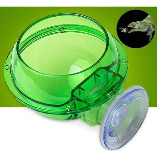 Suction Cup Feeder Anti-escape Food Bowl Reptile Food Cup Green Turtle Lizard Worm Live Food Container Hanger Easy To Clean
