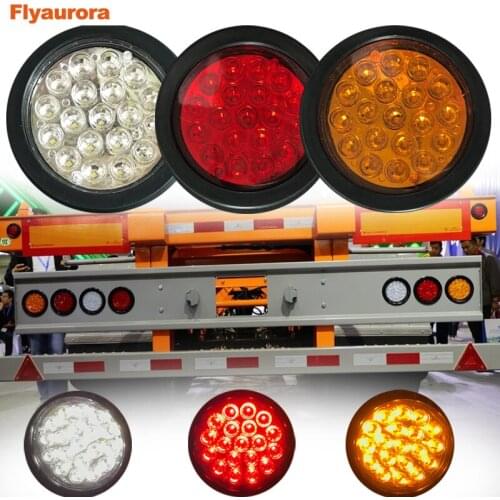 2pc 24V Truck LED Rear Tail Lighttrailer Warning Light Rear Taillight For Truck Trailer Caravans UTE Camper Fog lamp taillights