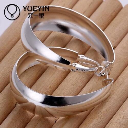 Accessories New Design silver plated jewelry Females earrings Fashion brincos Earhook Accessories Ornaments Annulus